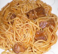 Spaghetti viande